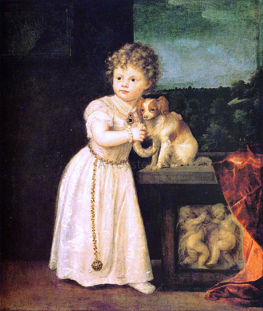 Titian Clarice Strozzi - Canvas Print