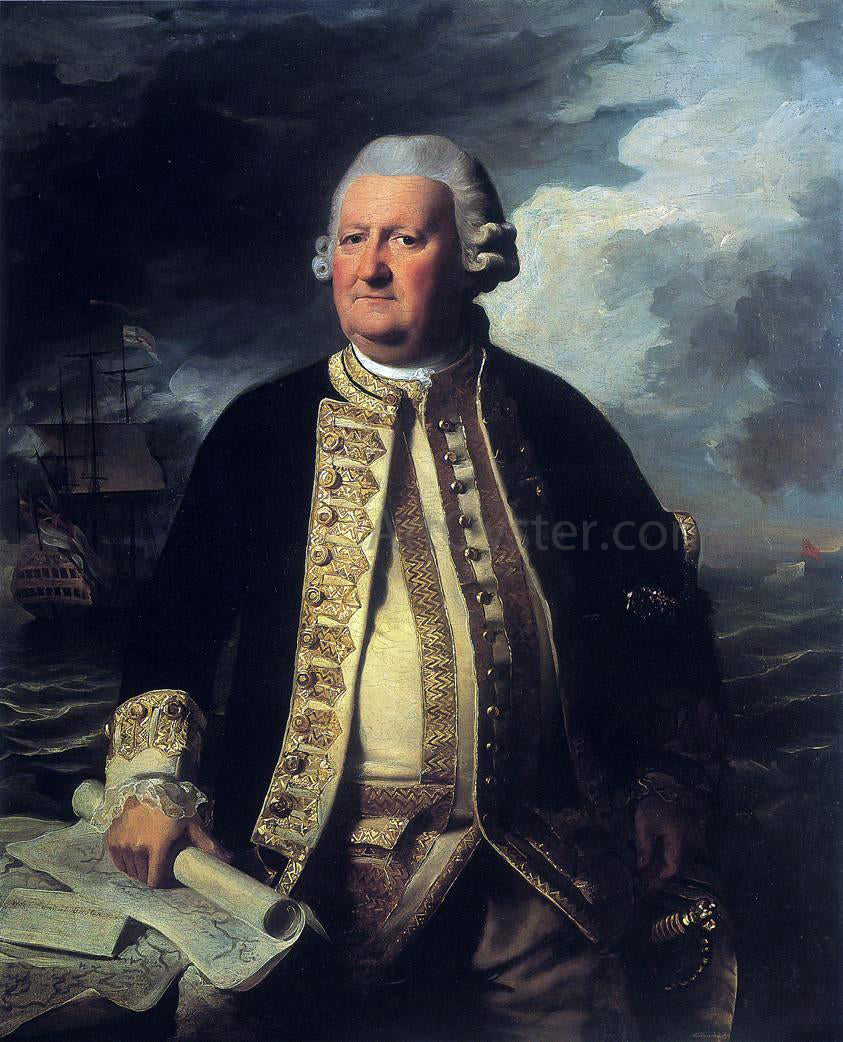 John Singleton Copley Clark Gayton, Admiral of the White - Canvas Print