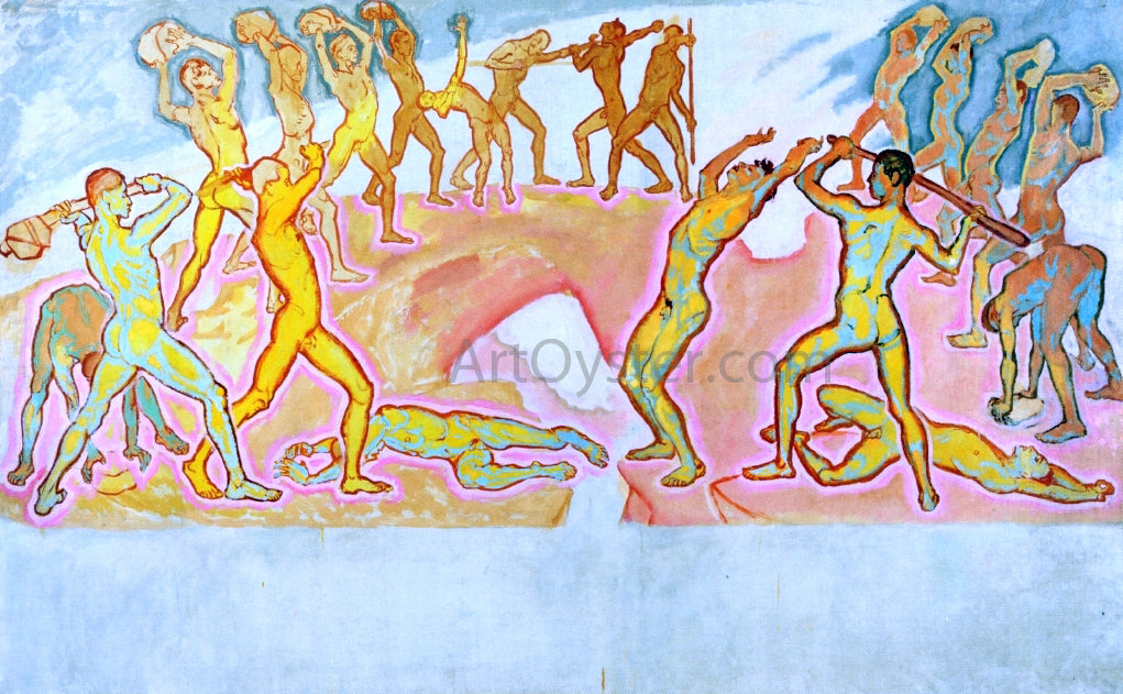 Koloman Moser Clash of the Titans - Canvas Print