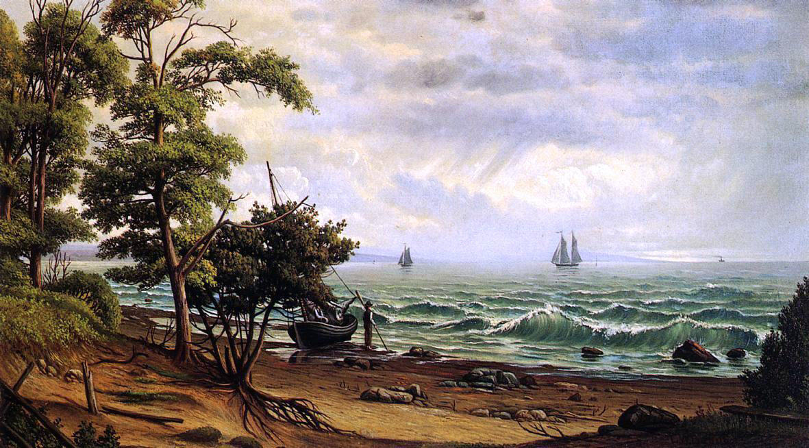 Levi Wells Prentice Clearing off the Coast of Maine - Canvas Print