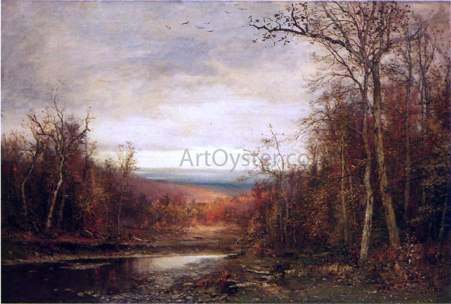 Jervis McEntee Clearing Skies - Canvas Print