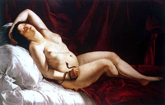 Orazio Gentileschi Cleopatra - Canvas Print