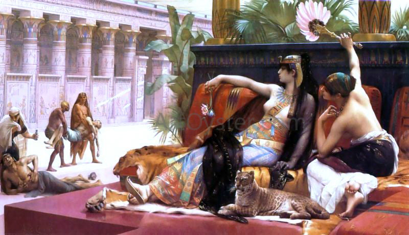 Alexandre Cabanel Cleopatra Testing Poisons on Condemned Prisoners - Canvas Print
