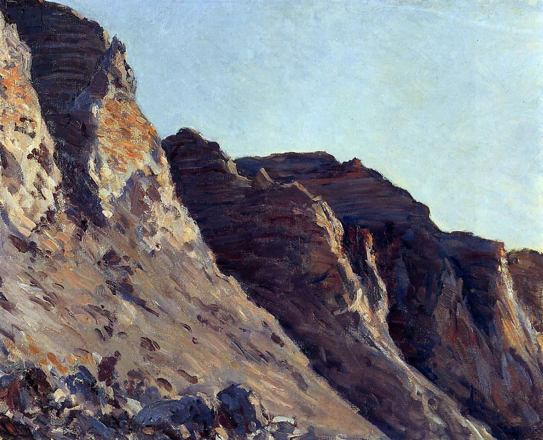 Gustave Caillebotte Cliff at Villers-sur-Mer - Canvas Print