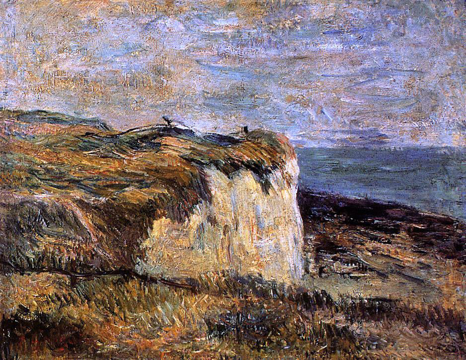 Paul Gauguin Cliff near Dieppe - Canvas Print