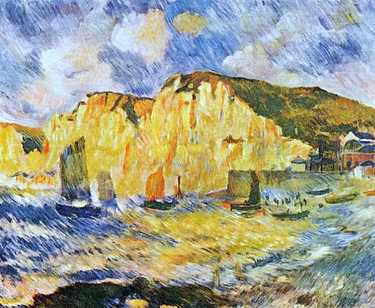 Pierre Auguste Renoir Cliffs - Canvas Print