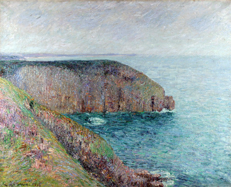 Gustave Loiseau Cliffs at Cape Frehel - Canvas Print