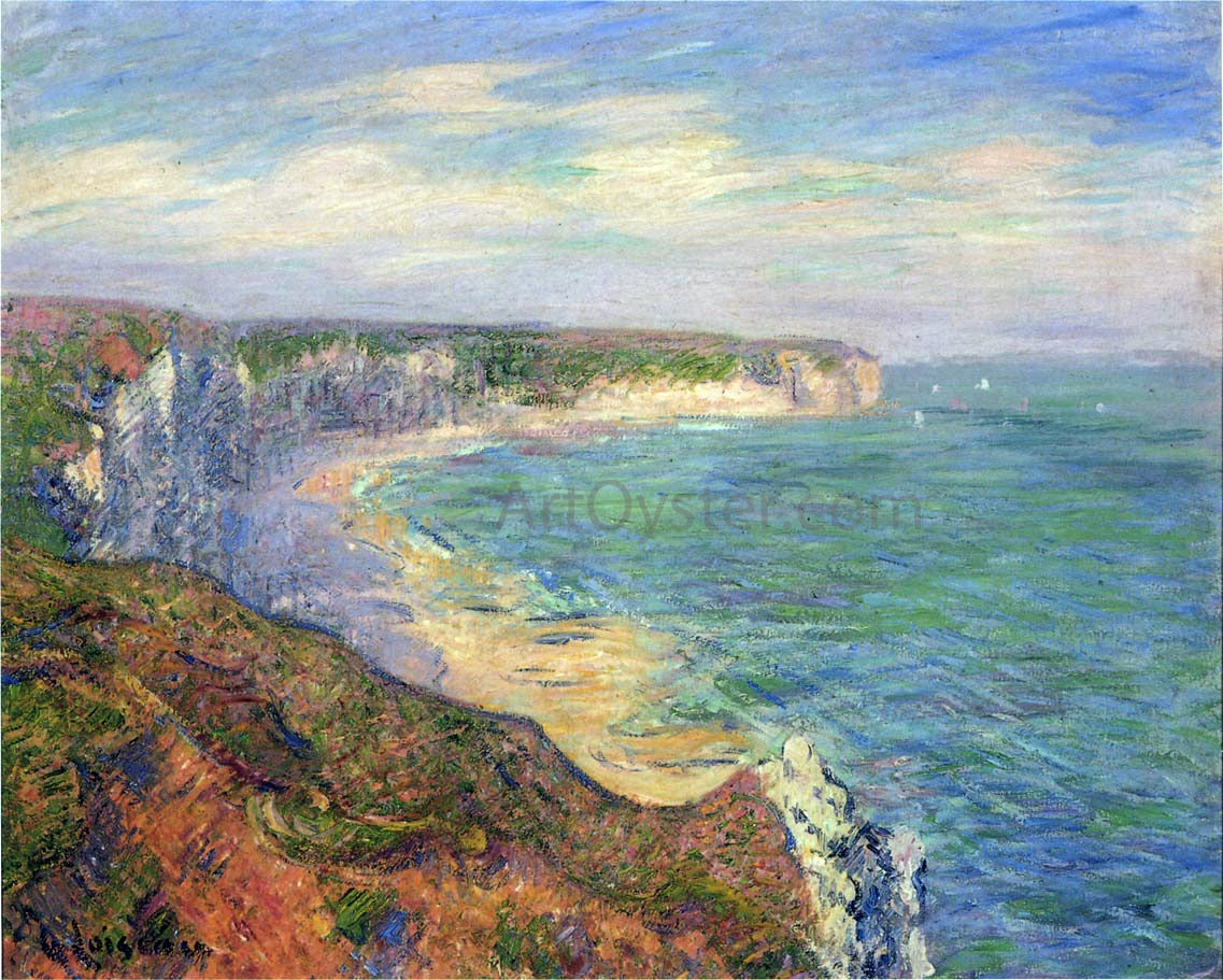 Gustave Loiseau Cliffs at Fecamp in Normandy - Canvas Print