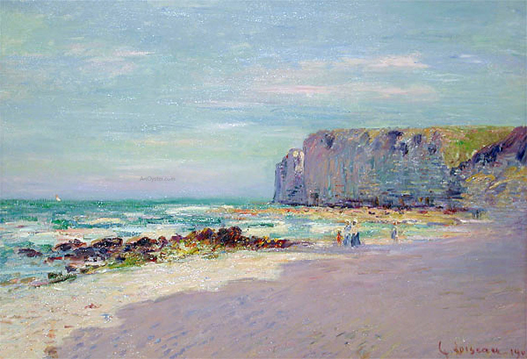 Gustave Loiseau Cliffs at Petit Dalles, Normandy - Canvas Print