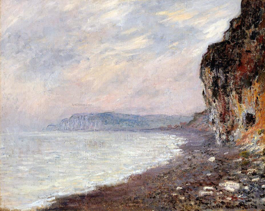 Claude Oscar Monet Cliffs at Pourville in the Fog - Canvas Print