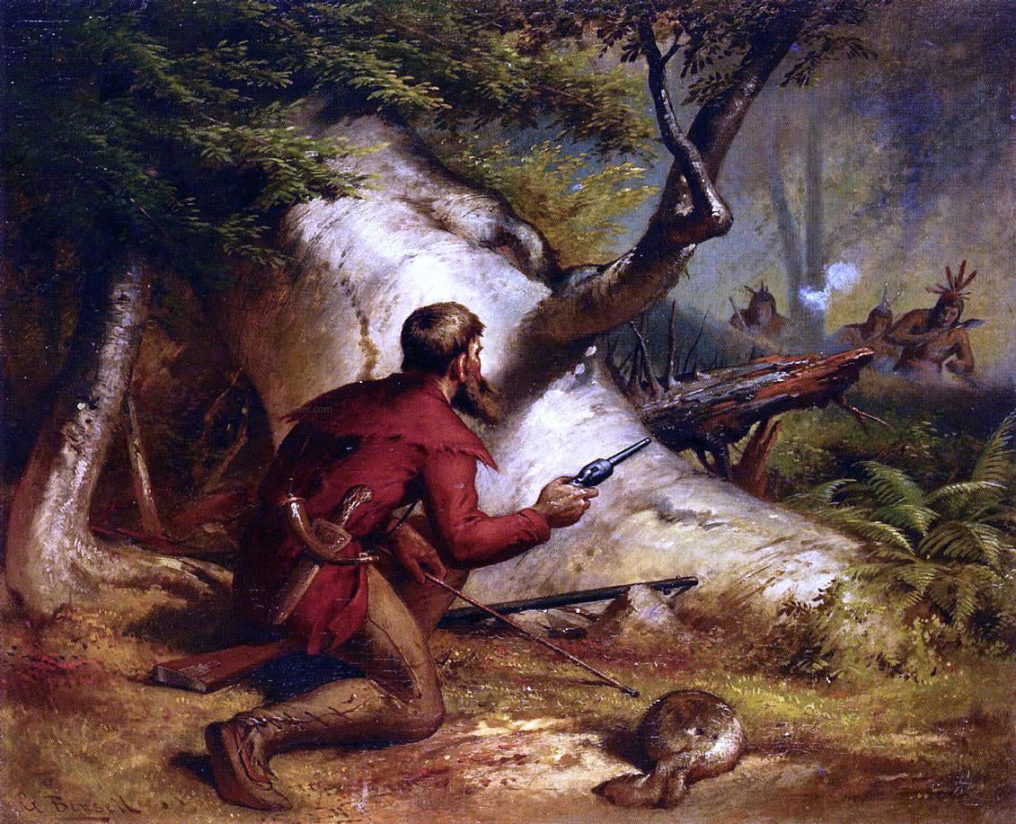 George Frederick Bensell Closing In - Canvas Print