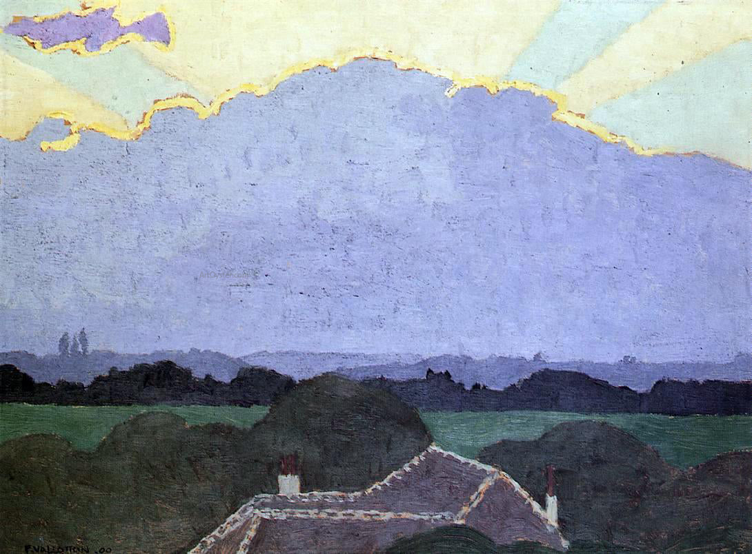 Felix Vallotton Cloud at Romanel - Canvas Print