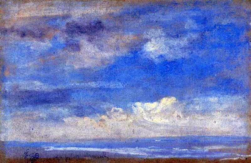 Eugene-Louis Boudin Clouds - Canvas Print
