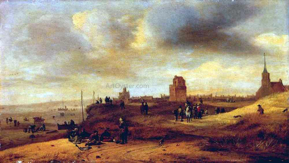 Salomon Rombouts Coast at Scheveningen - Canvas Print