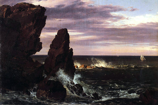 Frederic Edwin Church Coast Scene - Canvas Print