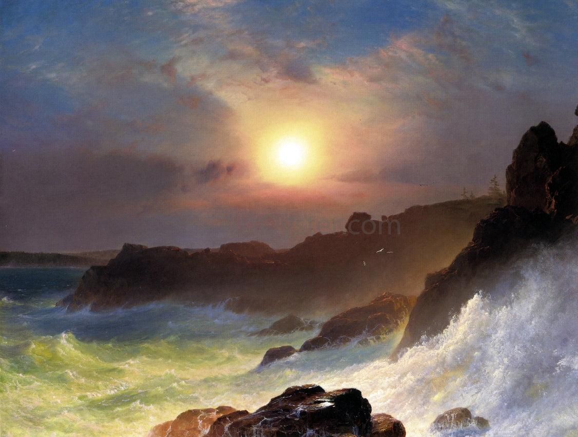 Frederic Edwin Church A Coast Scene, Mount Desert - Canvas Print