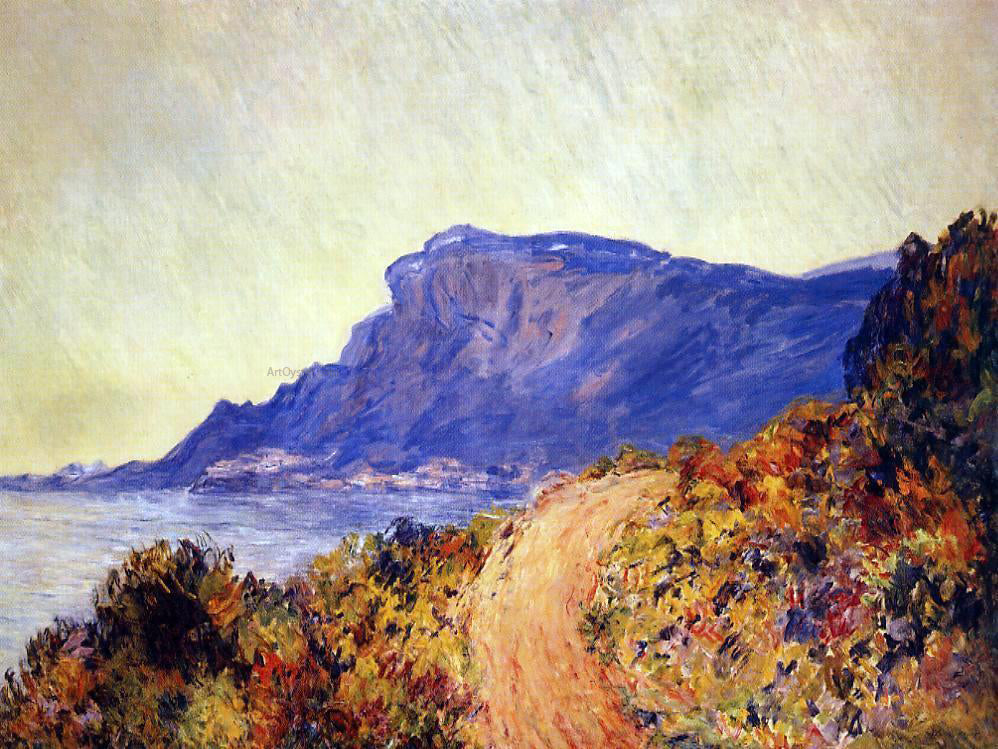 Claude Oscar Monet Coastal Road at Cap Martin, near Menton - Canvas Print