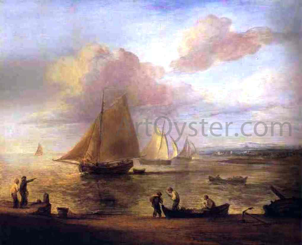 Thomas Gainsborough Coastal Scene - a Calm - Canvas Print