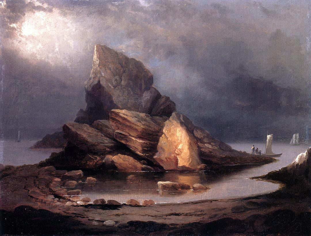 Alvan Fisher Coastal Scene, Nahant, Massachusetts - Canvas Print