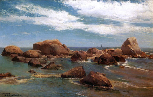 Mauritz F. H. De Haas Coastal Scene - Rocky Coast - Canvas Print