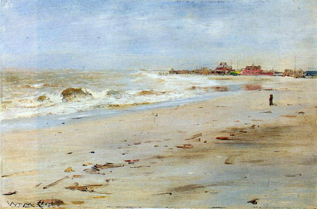 William Merritt Chase Coastal View - Canvas Print