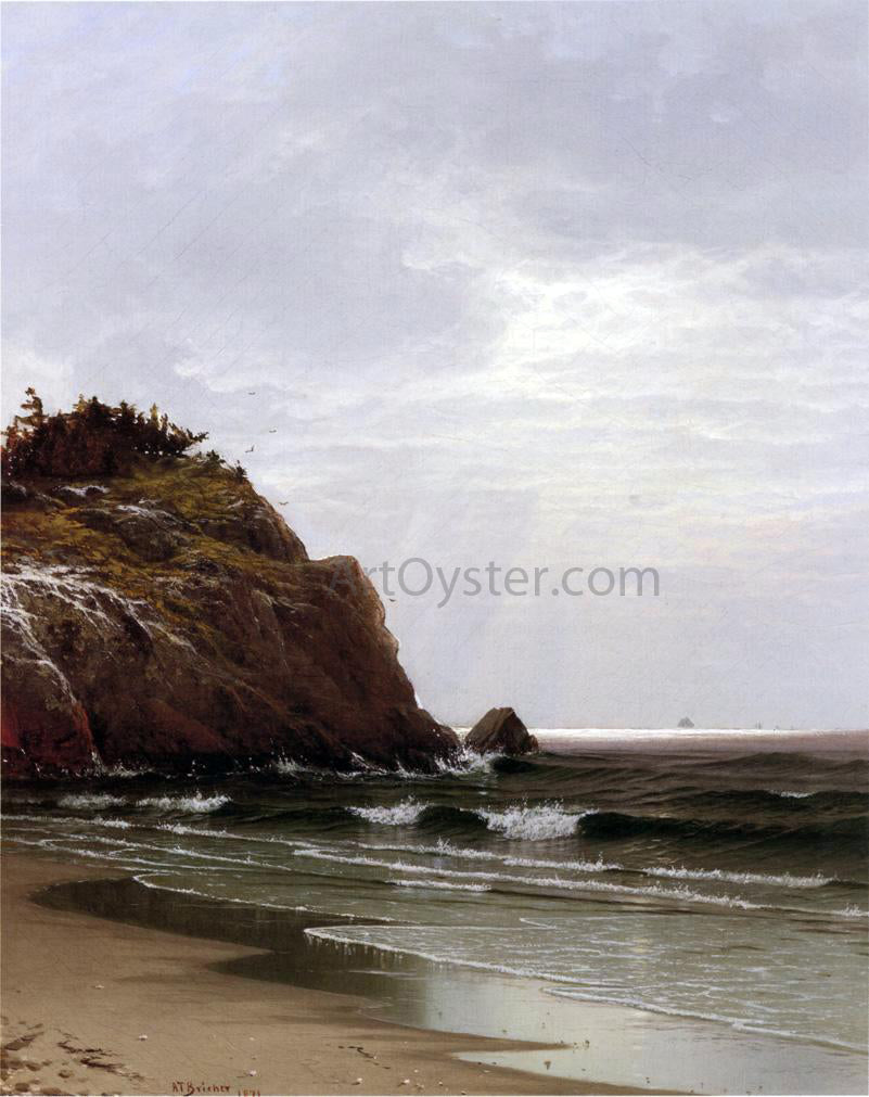 Alfred Thompson Bricher Coastal View, Newport - Canvas Print