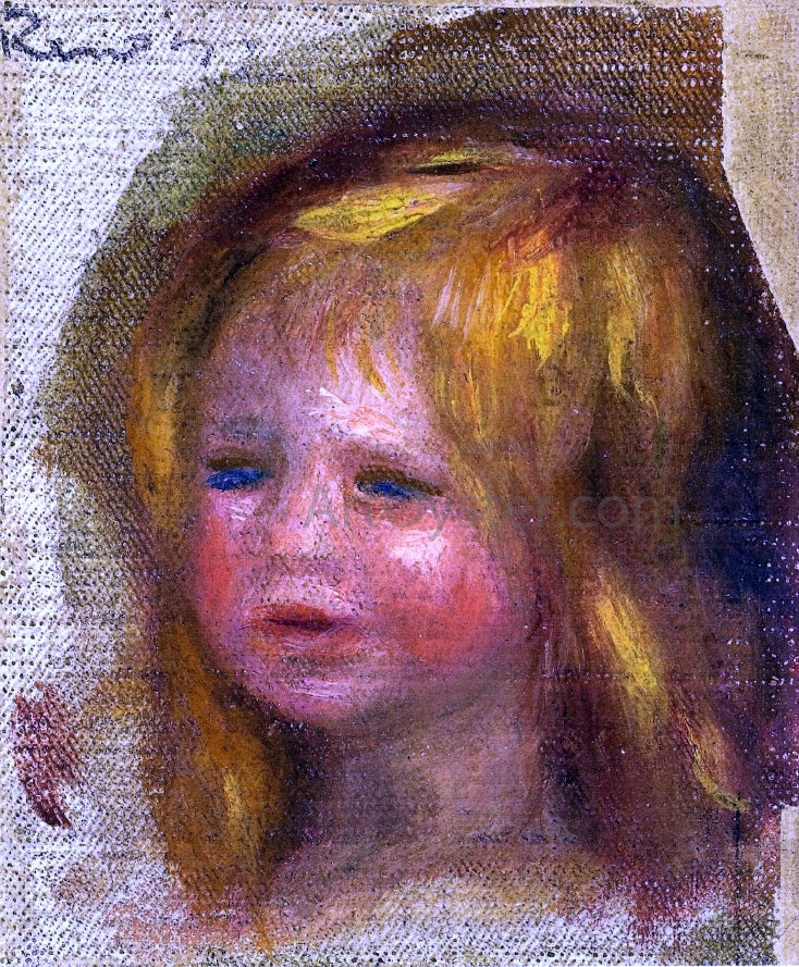 Pierre Auguste Renoir Coco's Head - Canvas Print