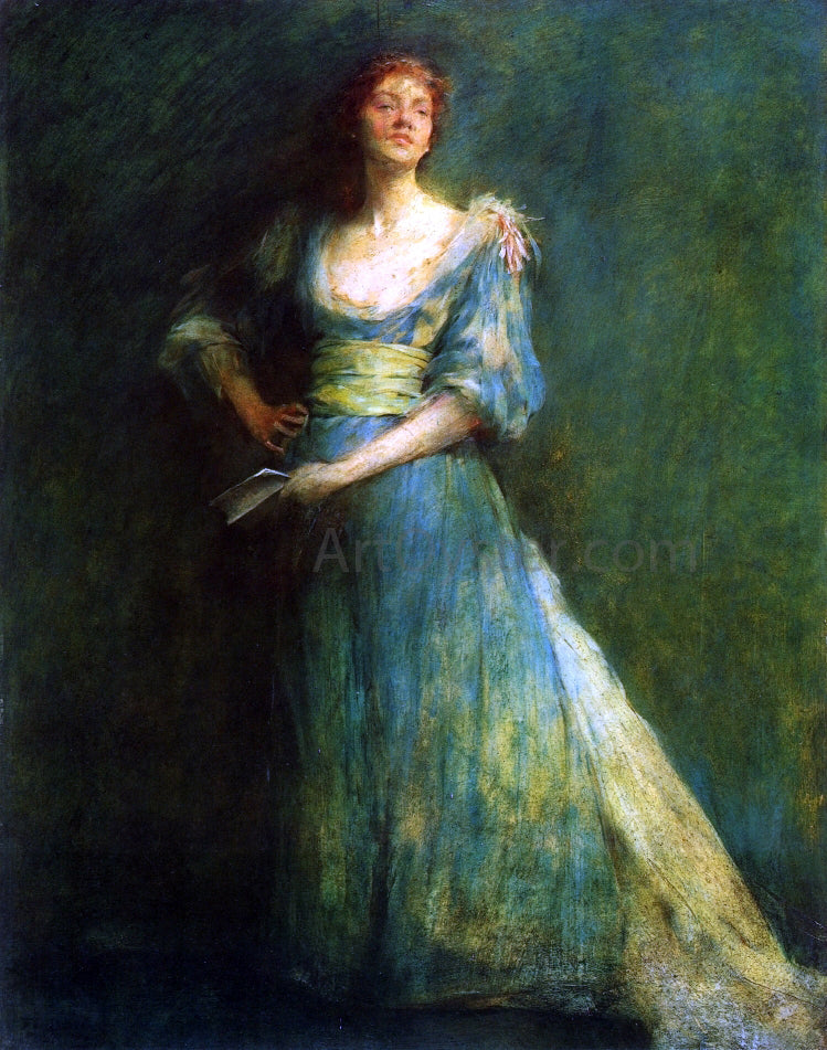 Thomas Wilmer Dewing Comedia - Canvas Print