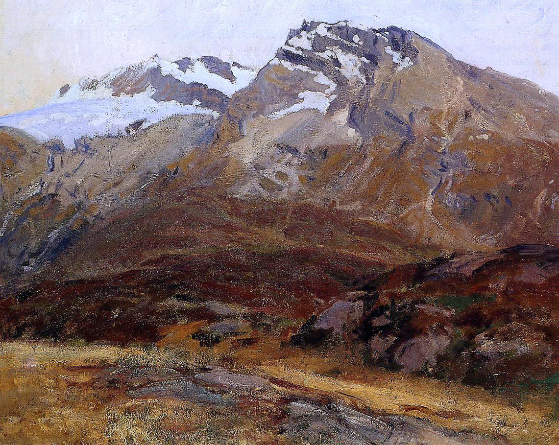 John Singer Sargent Coming Down from Mont Blanc (also known as Hubshorn Mountain, Simplon Pass) - Canvas Print