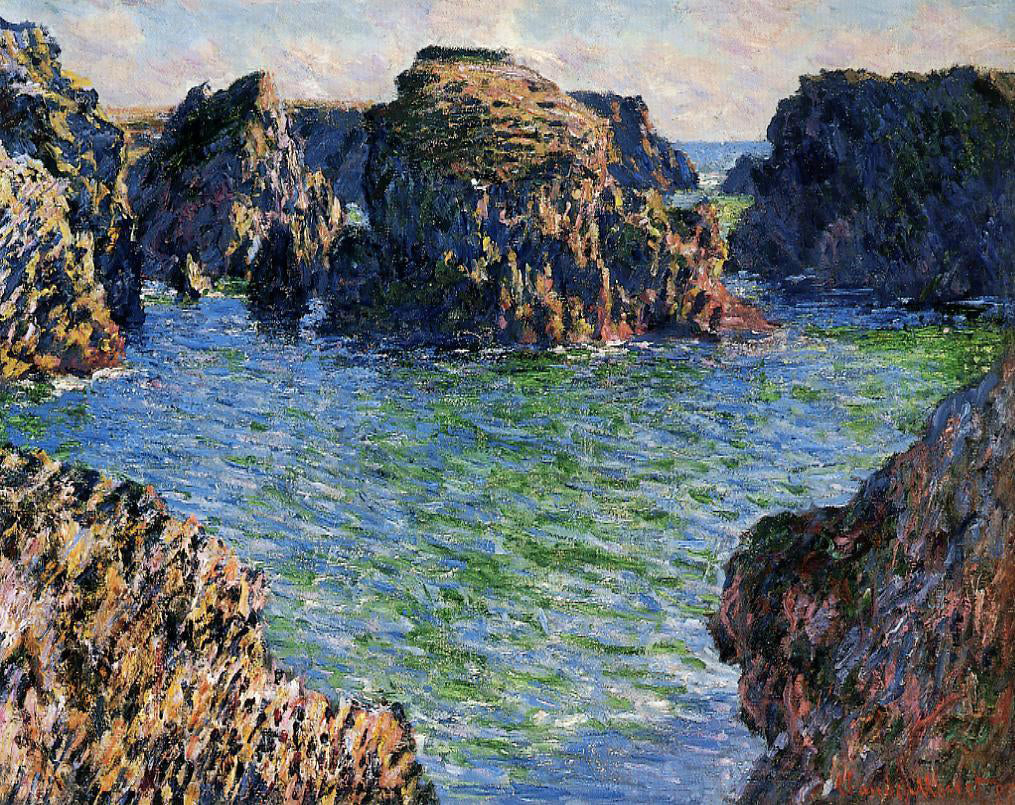 Claude Oscar Monet Coming into Port-Goulphar, Belle-Ile - Canvas Print