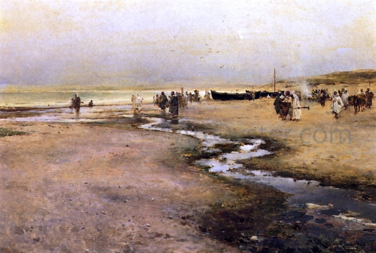 Emilio Sanchez-Perrier Coming to Market, Tanger - Canvas Print
