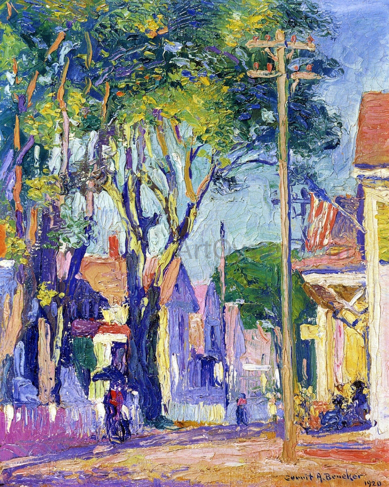 Gerrit A Beneker A Commercial Street, Provincetown, Massachusetts - Canvas Print