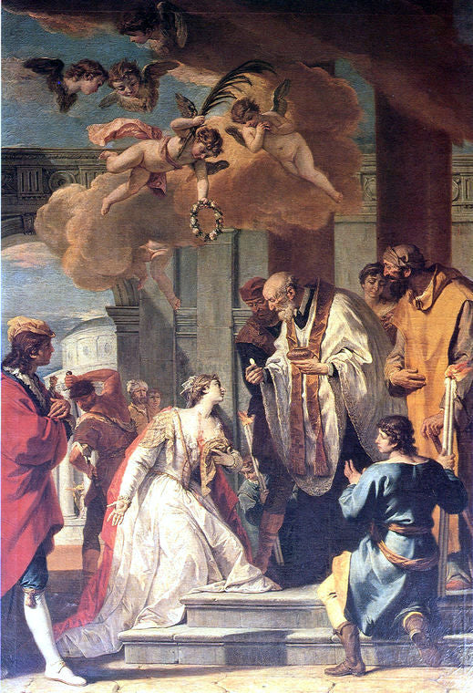 Sebastiano Ricci Communion and Martyrdom of St Lucy - Canvas Print