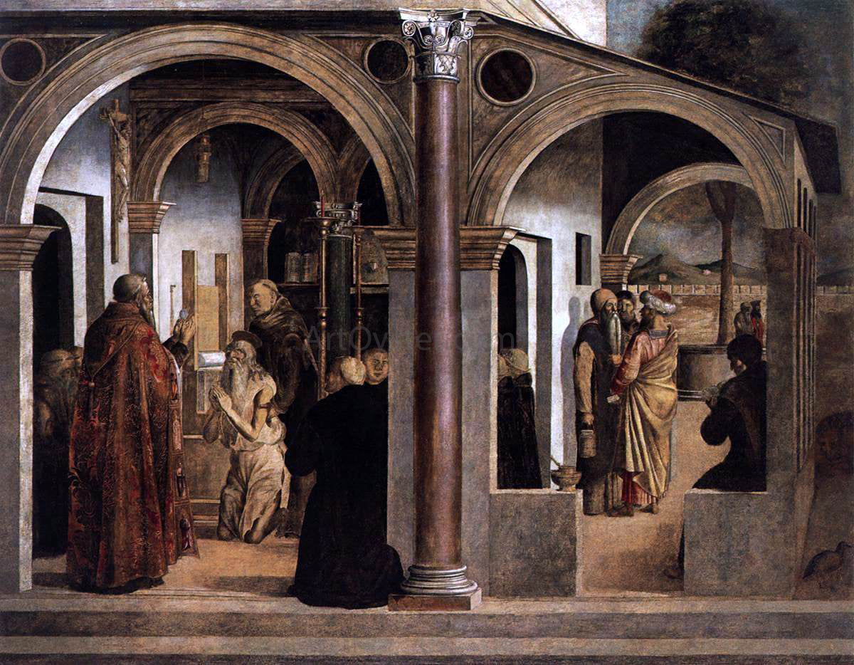 Lazzaro Bastiani Communion of St Jerome - Canvas Print