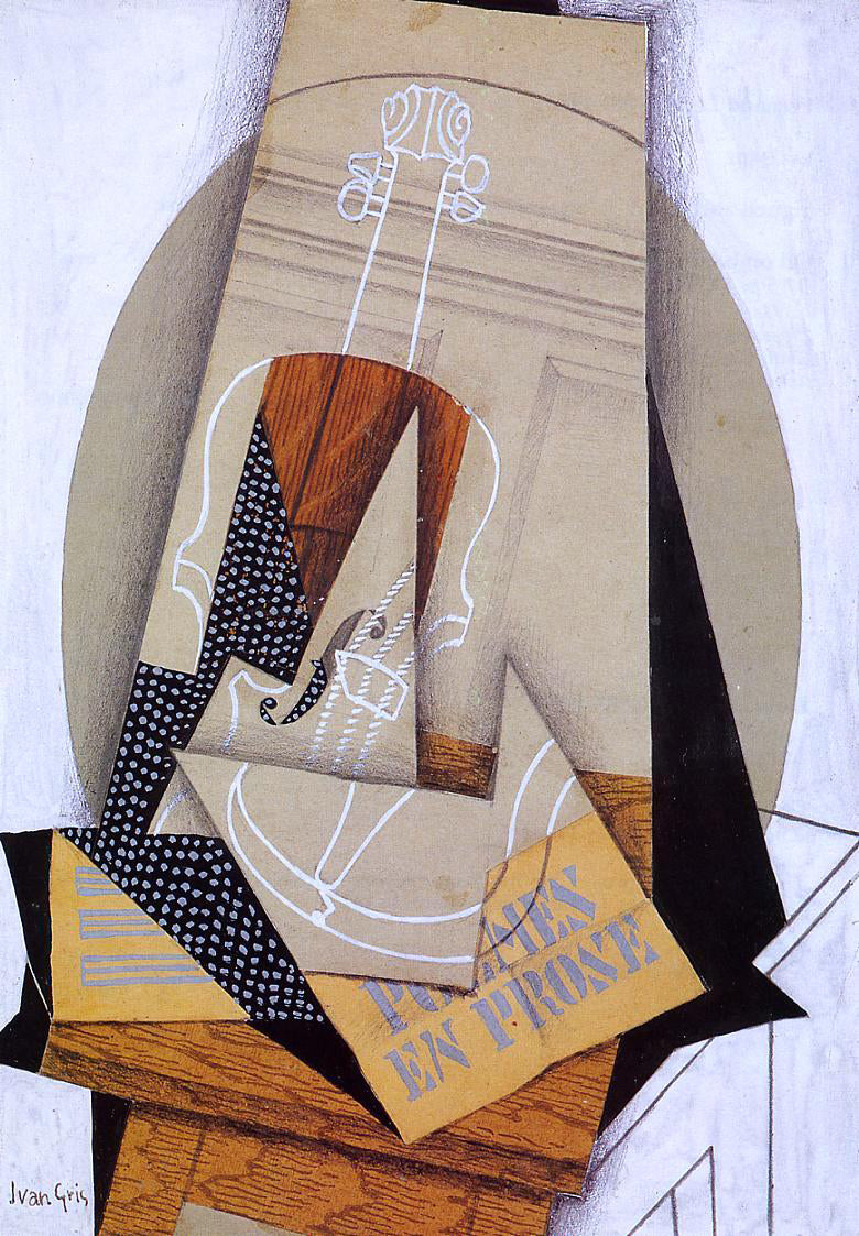 Juan Gris Composition with Violin - Canvas Print
