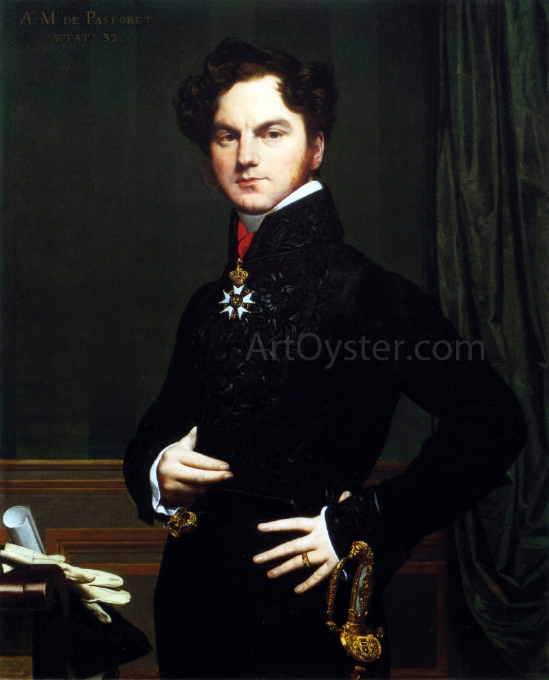 Jean-Auguste-Dominique Ingres Comte Amedee-David de Pastoret - Canvas Print