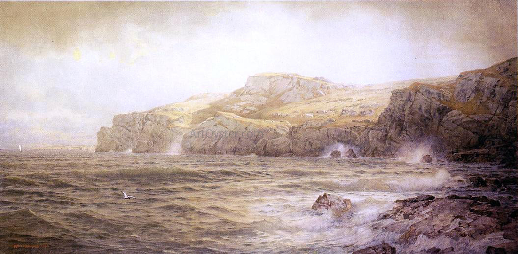 William Trost Richards Conanicut Island from Gray Cliff, Newport - Canvas Print