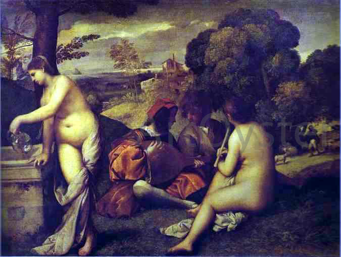 Titian Concert Champetre - Canvas Print