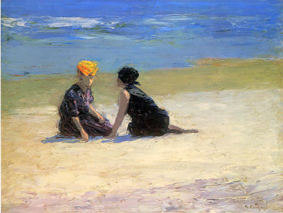 Edward Potthast Confidences - Canvas Print