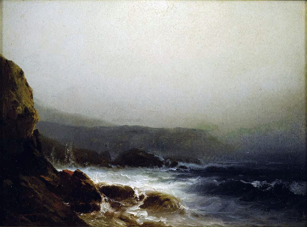 William M Hart Connecticut Coast - Canvas Print