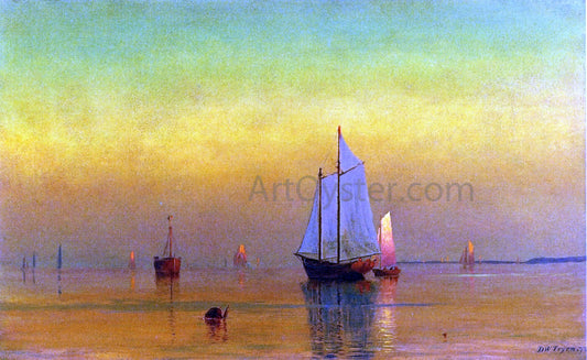 Dwight W Tryon A Connecticut River Scene - Canvas Print