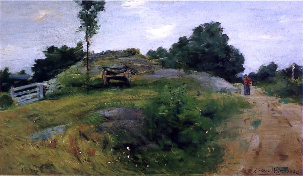 Julian Alden Weir Connecticut Scene at Branchville - Canvas Print
