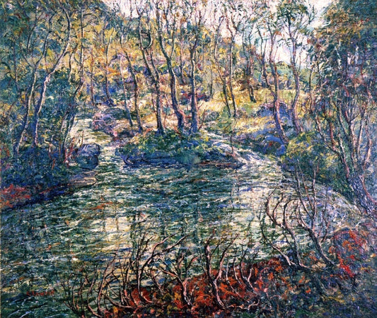 Ernest Lawson Connecticut Trout Stream - Canvas Print