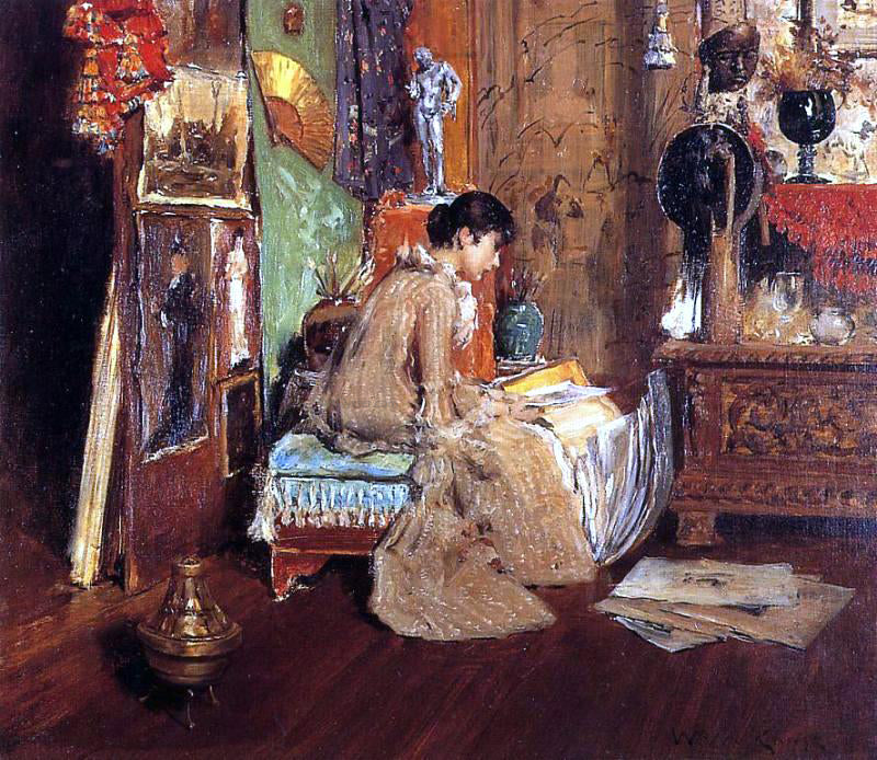 William Merritt Chase Connoisseur - The Studio Corner - Canvas Print