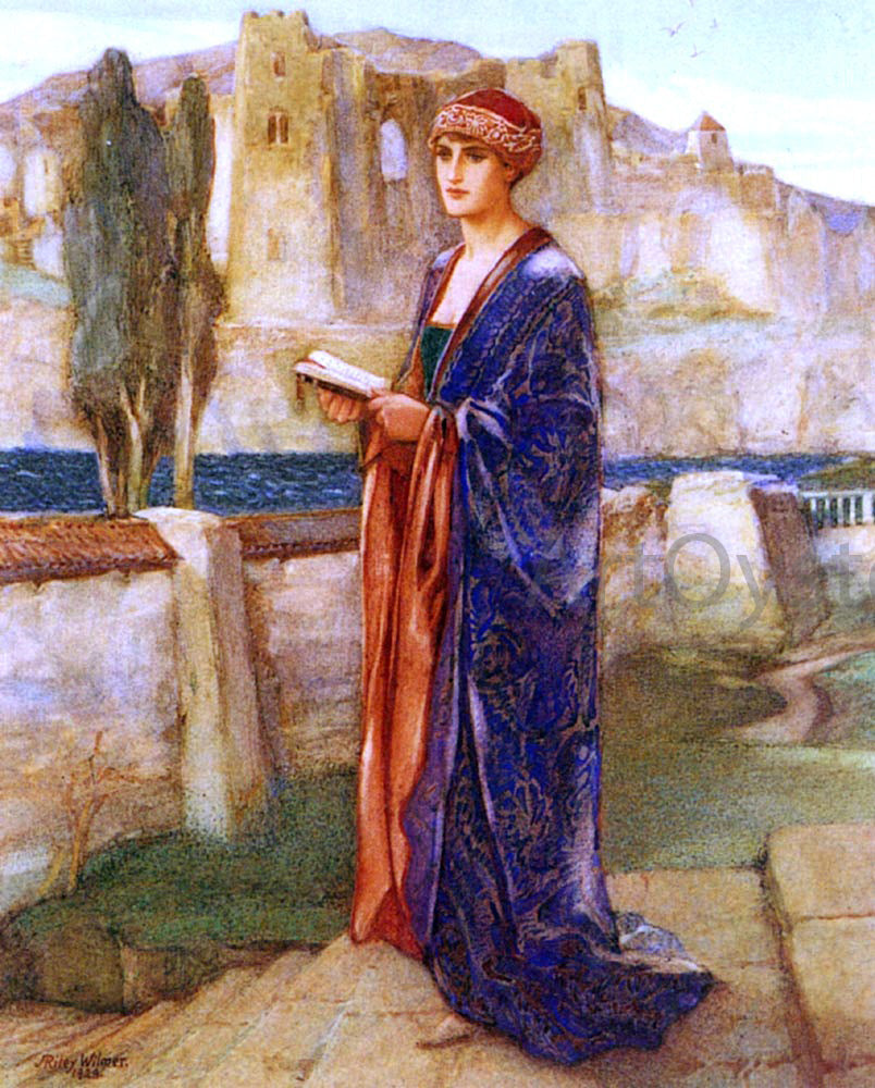 John Riley Wilmer Constance In Captivity - Canvas Print