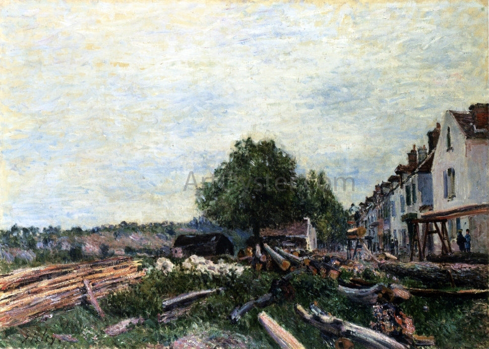 Alfred Sisley Construction Site at Saint-Mammes - Canvas Print