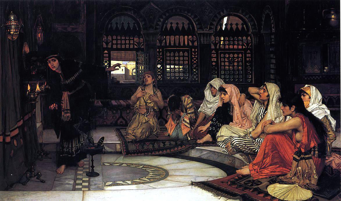 John William Waterhouse Consulting the Oracle - Canvas Print