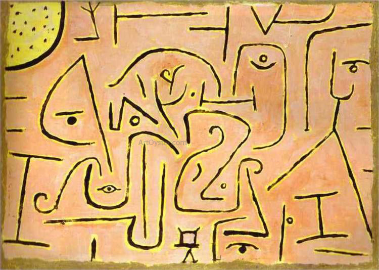 Paul Klee Contemplation - Canvas Print