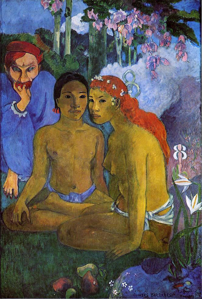 Paul Gauguin Contes Barbares (also known as Primitive Tales) - Canvas Print