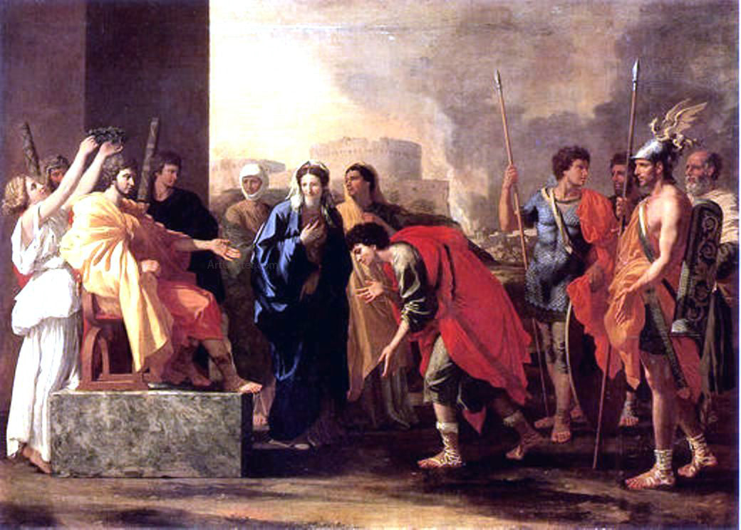 Nicolas Poussin Continence of Scipio - Canvas Print